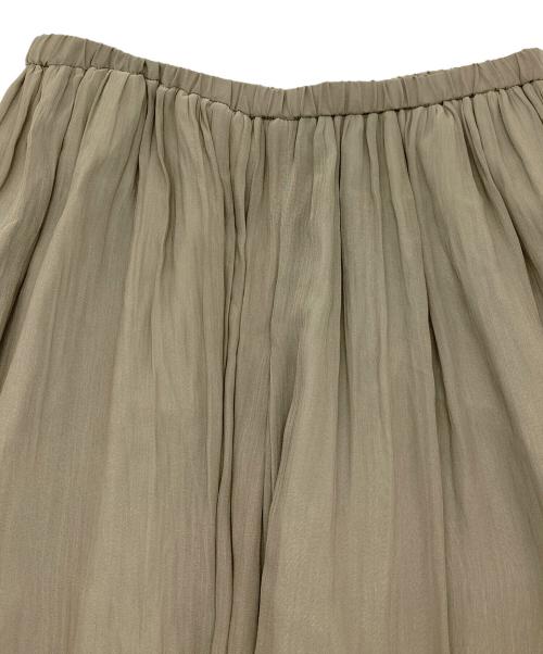 BEARDSLEY（ビアズリー）BEARDSLEY (ビアズリー) シワシフォンギャザーパンツ　ワイドパンツ　日本製 グリーン サイズ:2 未使用品の古着・服飾アイテム