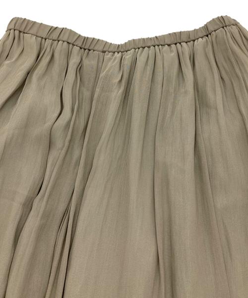BEARDSLEY（ビアズリー）BEARDSLEY (ビアズリー) シワシフォンギャザーパンツ　ワイドパンツ　日本製 グリーン サイズ:2 未使用品の古着・服飾アイテム
