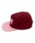 Supreme (シュプリーム) Underline 5 panel Cap レッド×ピンク サイズ:実寸参照：7000円