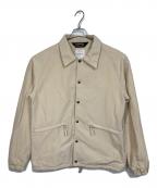 BLUCO WORK GARMENTブルコ ワーク ガーメント）の古着「60/40 CHIN STRAP COACH JACKET  ロクヨンチンストラップコーチジャケット」｜ベージュ
