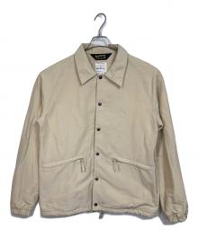 BLUCO WORK GARMENT（ブルコ ワーク ガーメント）の古着「60/40 CHIN STRAP COACH JACKET  ロクヨンチンストラップコーチジャケット」｜ベージュ