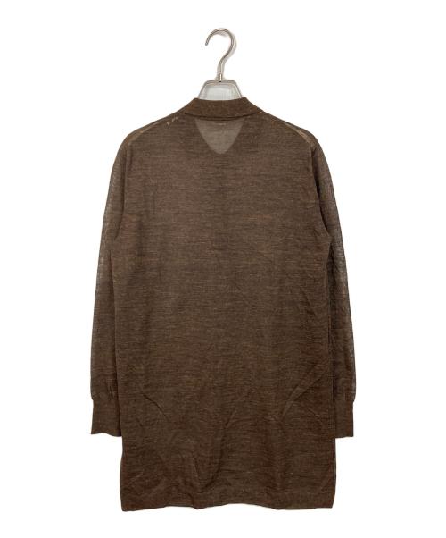 BRILL（ブリル）BRILL (ブリル) シアーポロロングプルオーバー ブラウン サイズ:FREEの古着・服飾アイテム