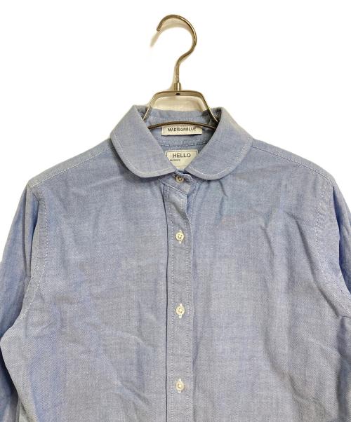 MADISON BLUE（マディソンブルー）MADISON BLUE (マディソンブルー) チェルシー オックスフォード シャツ　コットンシャツ ブルー サイズ:Mの古着・服飾アイテム