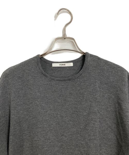 forme（フォルメ）forme (フォルメ) フリルプルオーバー　フリルニット グレー サイズ:FREEの古着・服飾アイテム