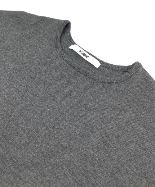 forme（フォルメ）forme (フォルメ) フリルプルオーバー　フリルニット グレー サイズ:FREEの古着・服飾アイテム