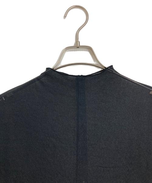 ebure（エブール）EBURE (エブール) シアーTシャツ　シアーカットソー ブラック サイズ:実寸参照の古着・服飾アイテム