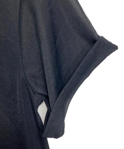 ebure（エブール）EBURE (エブール) シアーTシャツ　シアーカットソー ブラック サイズ:実寸参照の古着・服飾アイテム