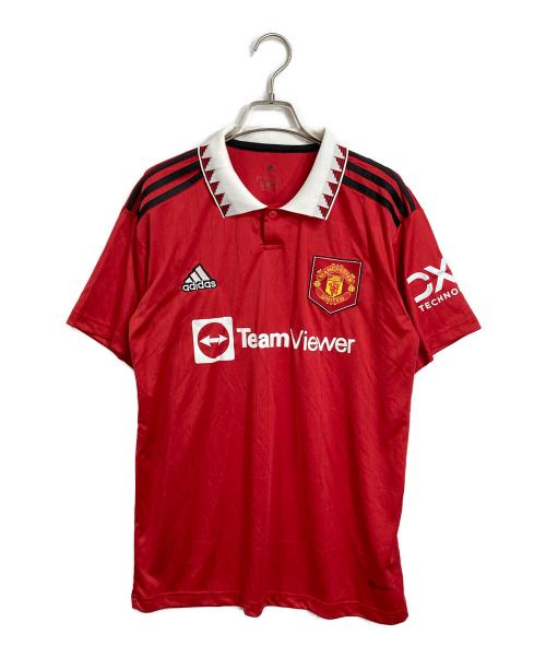 adidas（アディダス）adidas (アディダス) 22-23シーズン ゲームシャツ　マンチェスター・ユナイテッド レッド サイズ:Mの古着・服飾アイテム