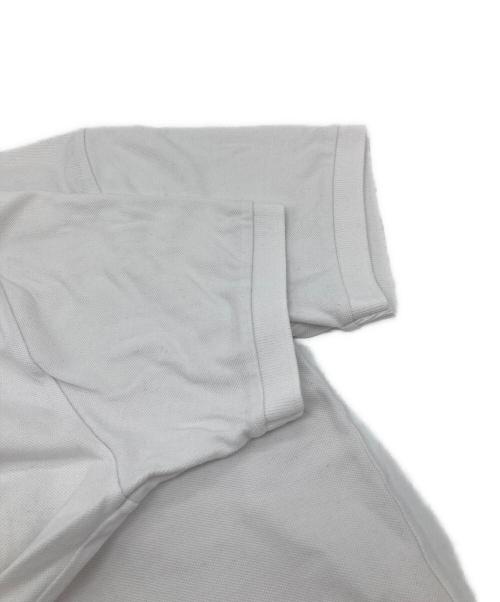 maison kitsune（メゾンキツネ）MAISON KITSUNE (メゾンキツネ) フォックスヘッド レギュラー ポロ ホワイト サイズ:Sの古着・服飾アイテム