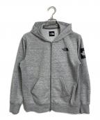 THE NORTH FACEザ ノース フェイス）の古着「Square Logo FullZip ジップパーカー」｜グレー