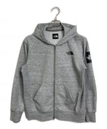 THE NORTH FACE（ザ ノース フェイス）の古着「Square Logo FullZip ジップパーカー」｜グレー