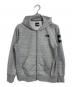 THE NORTH FACE（ザ ノース フェイス）の古着「Square Logo FullZip ジップパーカー」｜グレー