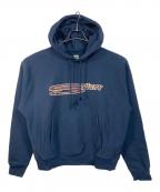stussyステューシー）の古着「Stretch Hoodie ストレッチフーディ　パーカー　25AW 裏起毛」｜ネイビー