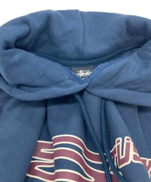 stussy（ステューシー）stussy (ステューシー) Stretch Hoodie ストレッチフーディ　パーカー　25AW 裏起毛 ネイビー サイズ:Mの古着・服飾アイテム