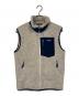 Patagonia（パタゴニア）の古着「Men's Classic Retro-X  クラシックレトロX  スポーツ　アウトドア　アウター　ライトアウター　ボアベスト」｜アイボリー