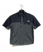 THE NORTH FACEザ ノース フェイス）の古着「ショートスリーブヌプシシャツ　ナイロンシャツ　半袖シャツ　スポーツ　アウトドア」｜ブラック