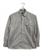 THE NORTH FACEザ ノース フェイス）の古着「ロングスリーブヌプシシャツ　ナイロンシャツ　長袖シャツ　スポーツ　アウトドア」｜グレー