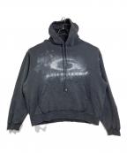 BALENCIAGAバレンシアガ）の古着「DARKGREY COTTON OVERSIZE SWEATSHIRT　ダークグレーコットンオーバーサイズスウェットシャツ　パーカー　フーディー　26SS」｜グレー