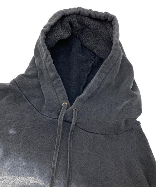 BALENCIAGA（バレンシアガ）BALENCIAGA (バレンシアガ) DARKGREY COTTON OVERSIZE SWEATSHIRT　ダークグレーコットンオーバーサイズスウェットシャツ　パーカー　フーディー　26SS グレー サイズ:Lの古着・服飾アイテム