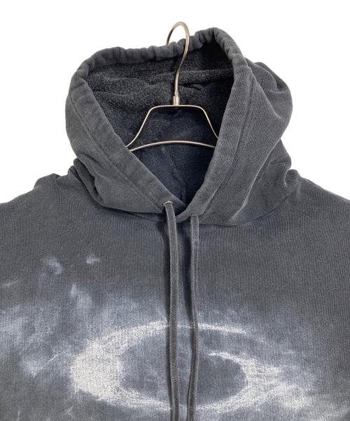 BALENCIAGA（バレンシアガ）BALENCIAGA (バレンシアガ) DARKGREY COTTON OVERSIZE SWEATSHIRT　ダークグレーコットンオーバーサイズスウェットシャツ　パーカー　フーディー　26SS グレー サイズ:Lの古着・服飾アイテム