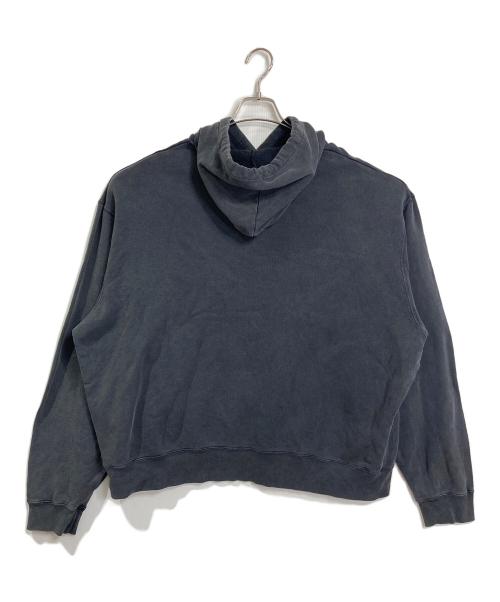 BALENCIAGA（バレンシアガ）BALENCIAGA (バレンシアガ) DARKGREY COTTON OVERSIZE SWEATSHIRT　ダークグレーコットンオーバーサイズスウェットシャツ　パーカー　フーディー　26SS グレー サイズ:Lの古着・服飾アイテム
