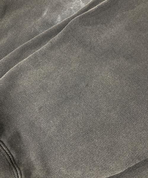BALENCIAGA（バレンシアガ）BALENCIAGA (バレンシアガ) DARKGREY COTTON OVERSIZE SWEATSHIRT　ダークグレーコットンオーバーサイズスウェットシャツ　パーカー　フーディー　26SS グレー サイズ:Lの古着・服飾アイテム