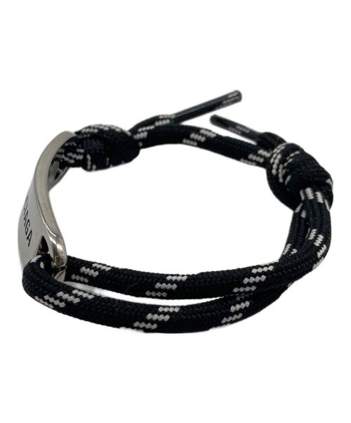 BALENCIAGA（バレンシアガ）BALENCIAGA (バレンシアガ) PLATE ロゴコードブレスレット　イタリア製 サイズ:実寸参照の古着・服飾アイテム