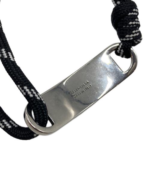 BALENCIAGA（バレンシアガ）BALENCIAGA (バレンシアガ) PLATE ロゴコードブレスレット　イタリア製 サイズ:実寸参照の古着・服飾アイテム