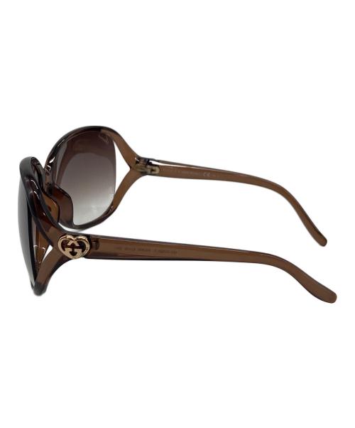 GUCCI（グッチ）GUCCI (グッチ) バタフライ インターロッキングGサングラス　アイウェア　イタリア製 ブラウン サイズ:62□13 120の古着・服飾アイテム
