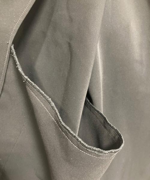 N.HOOLYWOOD（エヌ ハリウッド）N.HOOLYWOOD (エヌ ハリウッド) ZIPUP SHIRT - Black  ジップアップシャツ　アウター　ライトアウター　日本製 ブラック サイズ:38の古着・服飾アイテム