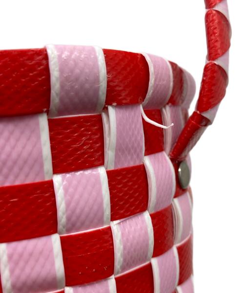 MARNI（マルニ）MARNI (マルニ) MARKET POD BASKET マーケットポッドバスケット　ハンドバッグ レッド×ピンク サイズ:実寸参照の古着・服飾アイテム