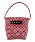 MARNI（マルニ）の古着「MARKET POD BASKET マーケットポッドバスケット　ハンドバッグ」｜レッド×ピンク