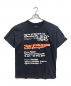Virgil Abloh×MCA×Championヴァージル・アブロー×エムシーエー×チャンピオン）の古着「Figures of Speech T  フィギュアズオブスピーチティー  半袖カットソー　Tシャツ　Tee」｜ブラック