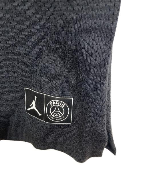 JORDAN（ジョーダン）JORDAN (ジョーダン) PARIS SAINT-GERMAIN (パリサンジェルマン) ニットタンクトップ　ストリート バスケットボール ユニフォーム ノースリーブ サマーニット ブラック サイズ:Lの古着・服飾アイテム