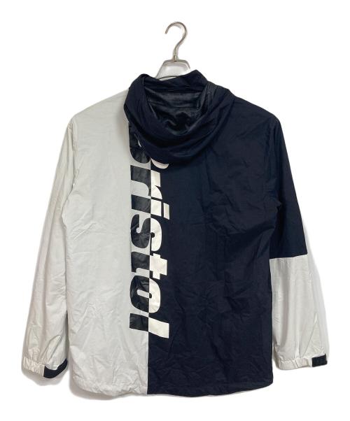 SOPH.（ソフ）SOPH. (ソフ) F.C.R.B. (エフシーレアルブリストル) WARM UP JACKET ナイロンパーカー　ウォームアップジャケット　アウター　ライトアウター　スポーツ　アウトドア ブラック×ホワイト サイズ:XLの古着・服飾アイテム
