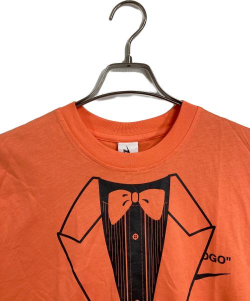 NIKE（ナイキ）NIKE (ナイキ) OFFWHITE (オフホワイト) NRG A6 Tee 半袖カットソー　Tシャツ　Tee オレンジ サイズ:M 未使用品の古着・服飾アイテム