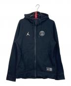 NIKE×Paris Saint-Germainナイキ×パリサンジェルマン）の古着「FULL ZIP HOODIE フーディ　パーカー」｜ブラック