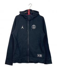 NIKE×Paris Saint-Germain（ナイキ×パリサンジェルマン）の古着「FULL ZIP HOODIE フーディ　パーカー」｜ブラック