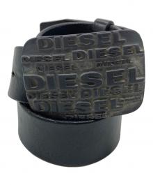 DIESEL（ディーゼル）の古着「レザーベルト　イタリア製」｜ブラック