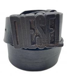 DIESEL（ディーゼル）の古着「レザーベルト　イタリア製　牛革」｜ブラック