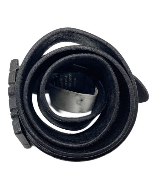 DIESEL（ディーゼル）DIESEL (ディーゼル) レザーベルト　イタリア製　牛革 ブラック サイズ:実寸参照の古着・服飾アイテム
