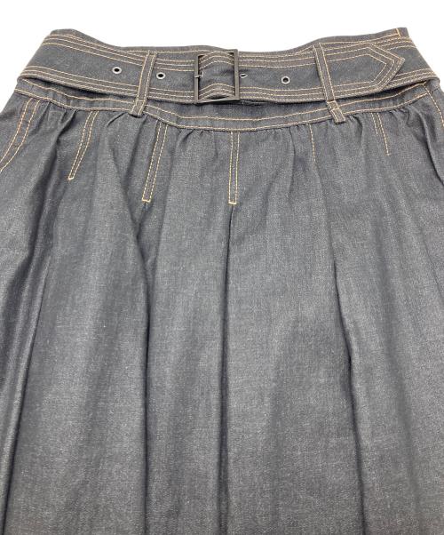 BURBERRY BLACK LABEL（バーバリーブラックレーベル）BURBERRY BLACK LABEL (バーバリーブラックレーベル) デニムプリーツスカート ミニスカート　日本製 グレー サイズ:40の古着・服飾アイテム