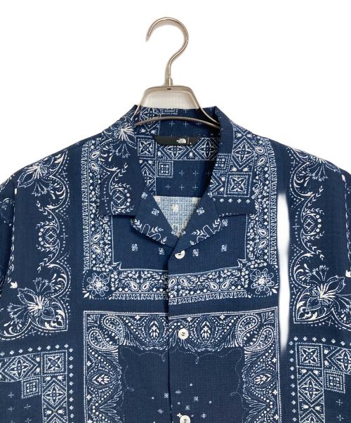 THE NORTH FACE（ザ ノース フェイス）THE NORTH FACE (ザ ノース フェイス) S/S Aloha Vent Shirt ネイビー サイズ:Lの古着・服飾アイテム