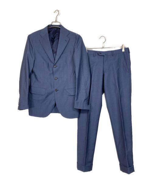 Sartoria Napoletana（サルトリア ナポレターナ）Sartoria Napoletana (サルトリア ナポレターナ) De Petrillo (デペトリロ) ウールモヘヤセットアップスーツ ブルー サイズ:44の古着・服飾アイテム