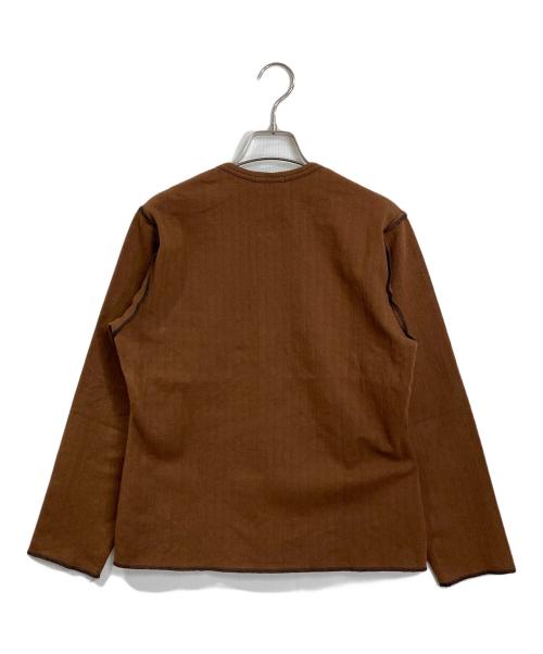 tricot COMME des GARCONS（トリココムデギャルソン）tricot COMME des GARCONS (トリココムデギャルソン) インサイドアウトジップカーディガン ブラウン サイズ:実寸参照の古着・服飾アイテム