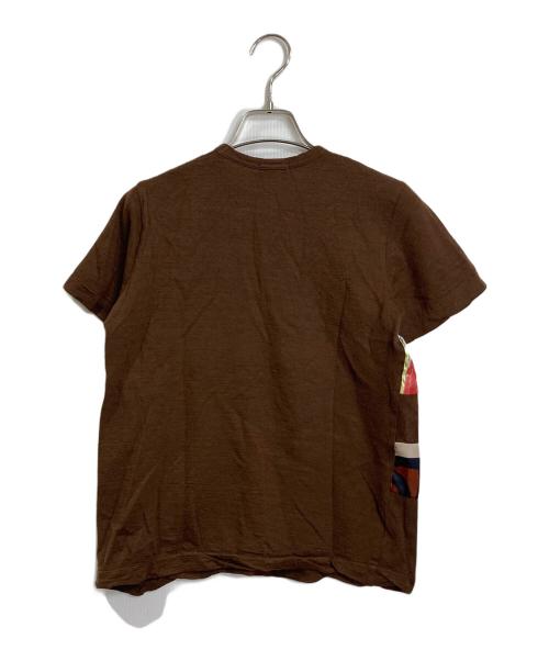 tricot COMME des GARCONS（トリココムデギャルソン）tricot COMME des GARCONS (トリココムデギャルソン) Patchwork Tee ミニT ウールT ブラウン サイズ:実寸参照の古着・服飾アイテム