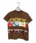tricot COMME des GARCONS（トリココムデギャルソン）の古着「Patchwork Tee ミニT ウールT」｜ブラウン