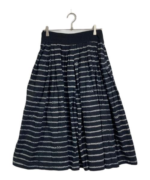 COMME des GARCONS（コムデギャルソン）COMME des GARCONS (コムデギャルソン) 絞り染め スカート　コットンスカート　日本製 ブラック サイズ:実寸参照の古着・服飾アイテム