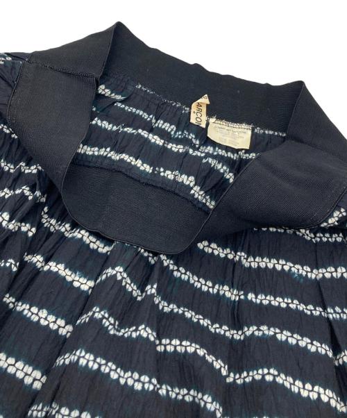 COMME des GARCONS（コムデギャルソン）COMME des GARCONS (コムデギャルソン) 絞り染め スカート　コットンスカート　日本製 ブラック サイズ:実寸参照の古着・服飾アイテム
