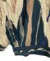 中古・古着 Coogi (クージー) 【古着】3Ｄニット　総柄ニット　オーストラリア製 ベージュ×ネイビー サイズ:M：10000円